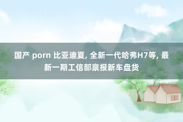 国产 porn 比亚迪夏， 全新一代哈弗H7等， 最新一期工信部禀报新车盘货