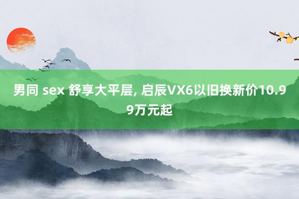 男同 sex 舒享大平层， 启辰VX6以旧换新价10.99万元起