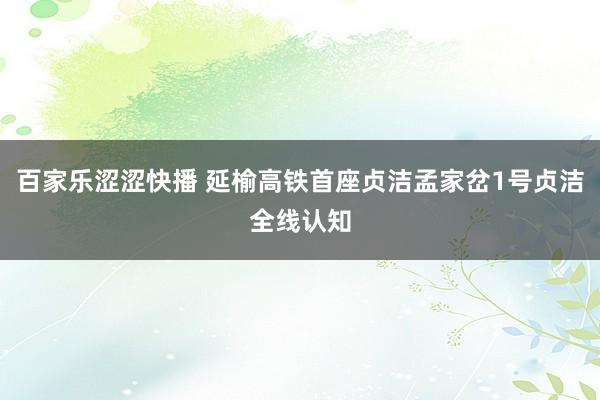 百家乐涩涩快播 延榆高铁首座贞洁孟家岔1号贞洁全线认知
